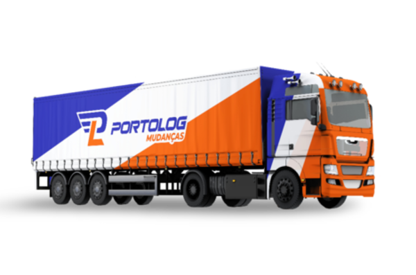 Caminhão da Porto Log Mudanças e Transportes
